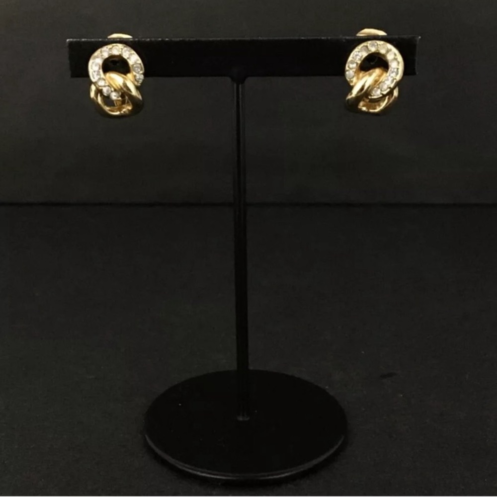Christian Dior Earrings Gold Plated #2